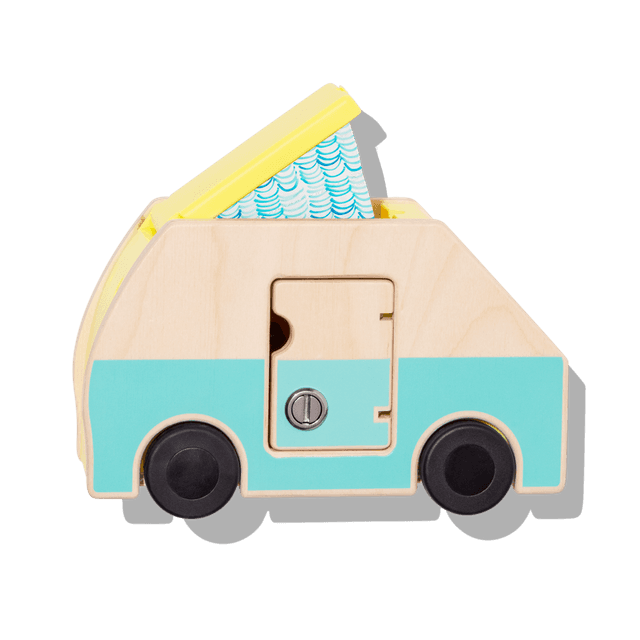 Wooden Camper With Locking Doors