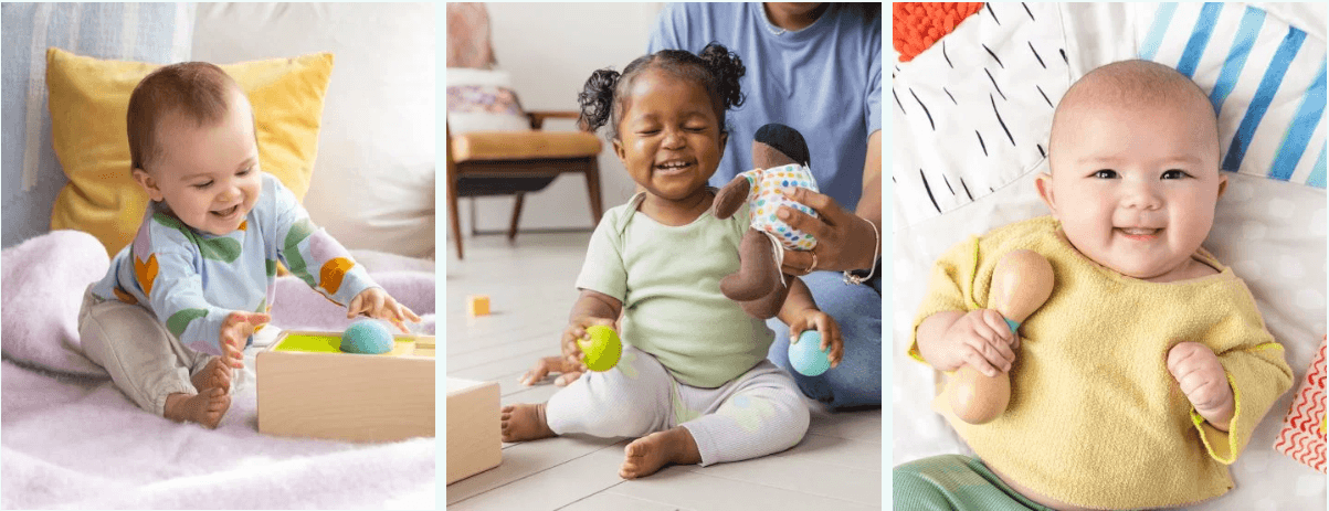 Baby Toys Landing Page Triptych