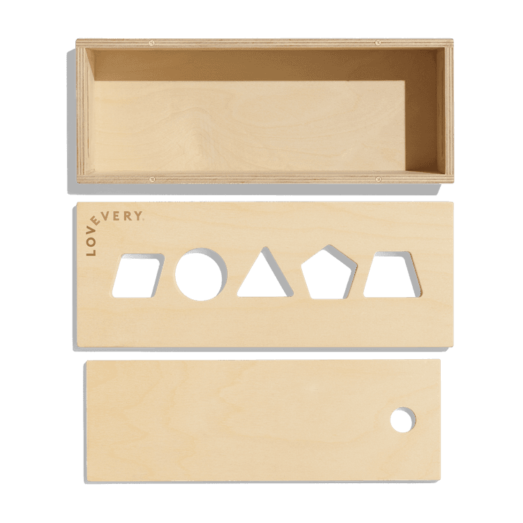 The Block Set: Wooden storage box, lid, and ramp